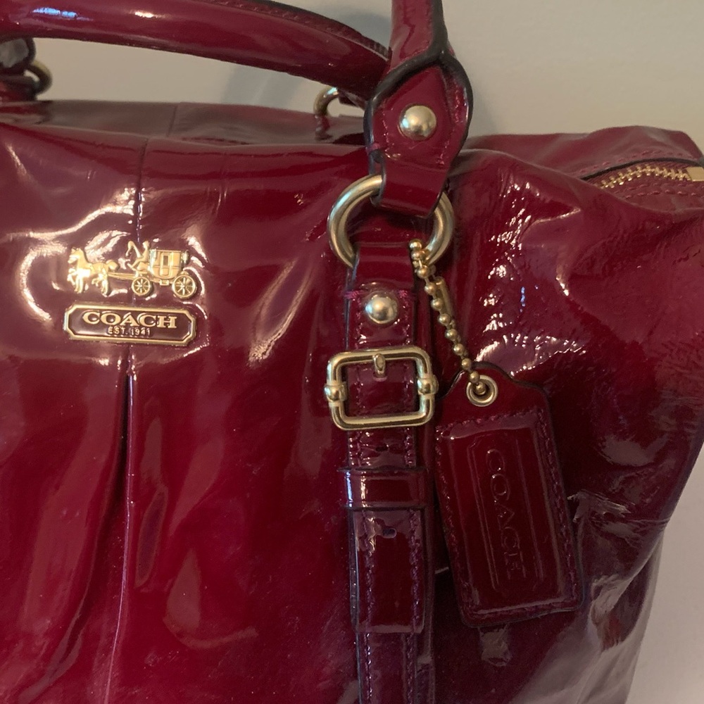 Coach Madison Juliette Patent Leather Satchel - Picture 3 of 11
